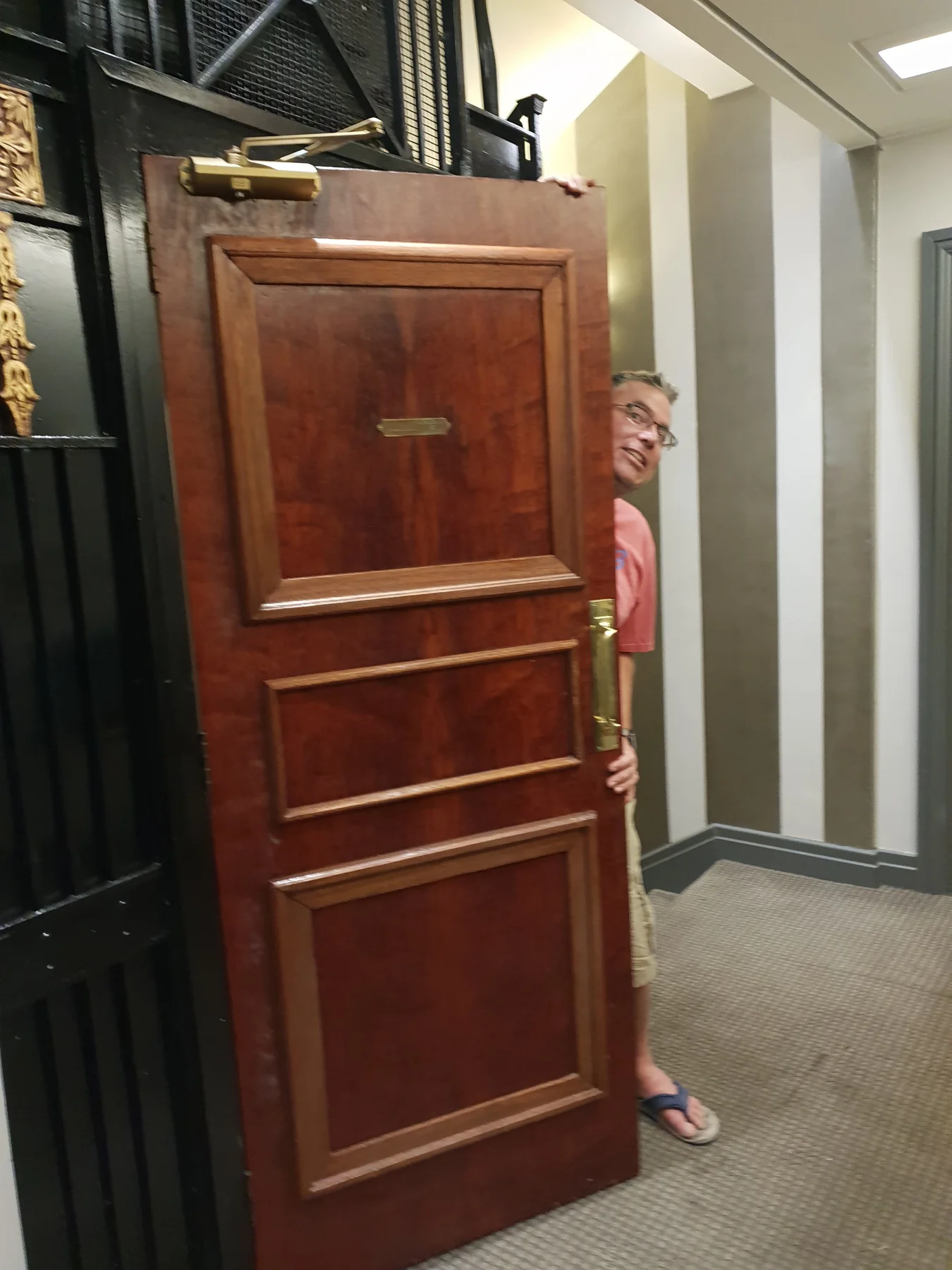 Oldest operational elevator in Cape Town. — original archive photograph
