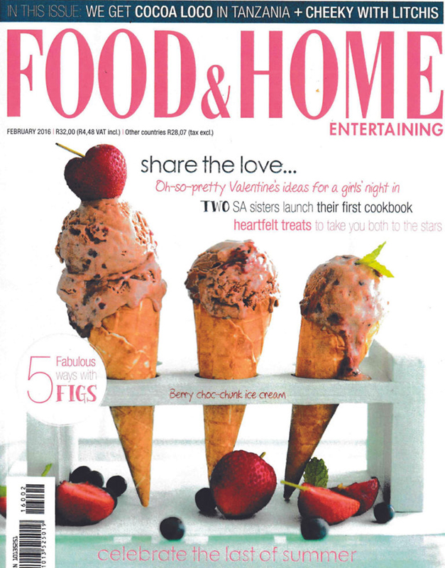 Food & Home February 2016 cover featuring a Deborah Coppin interior