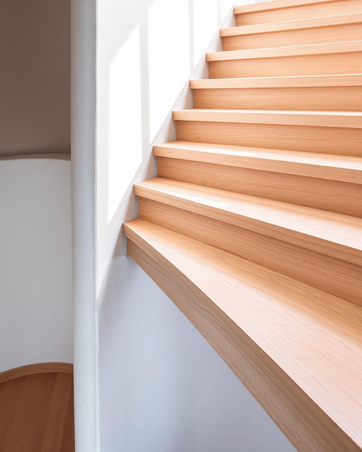 Stair Study — Detail · Oak & Concrete